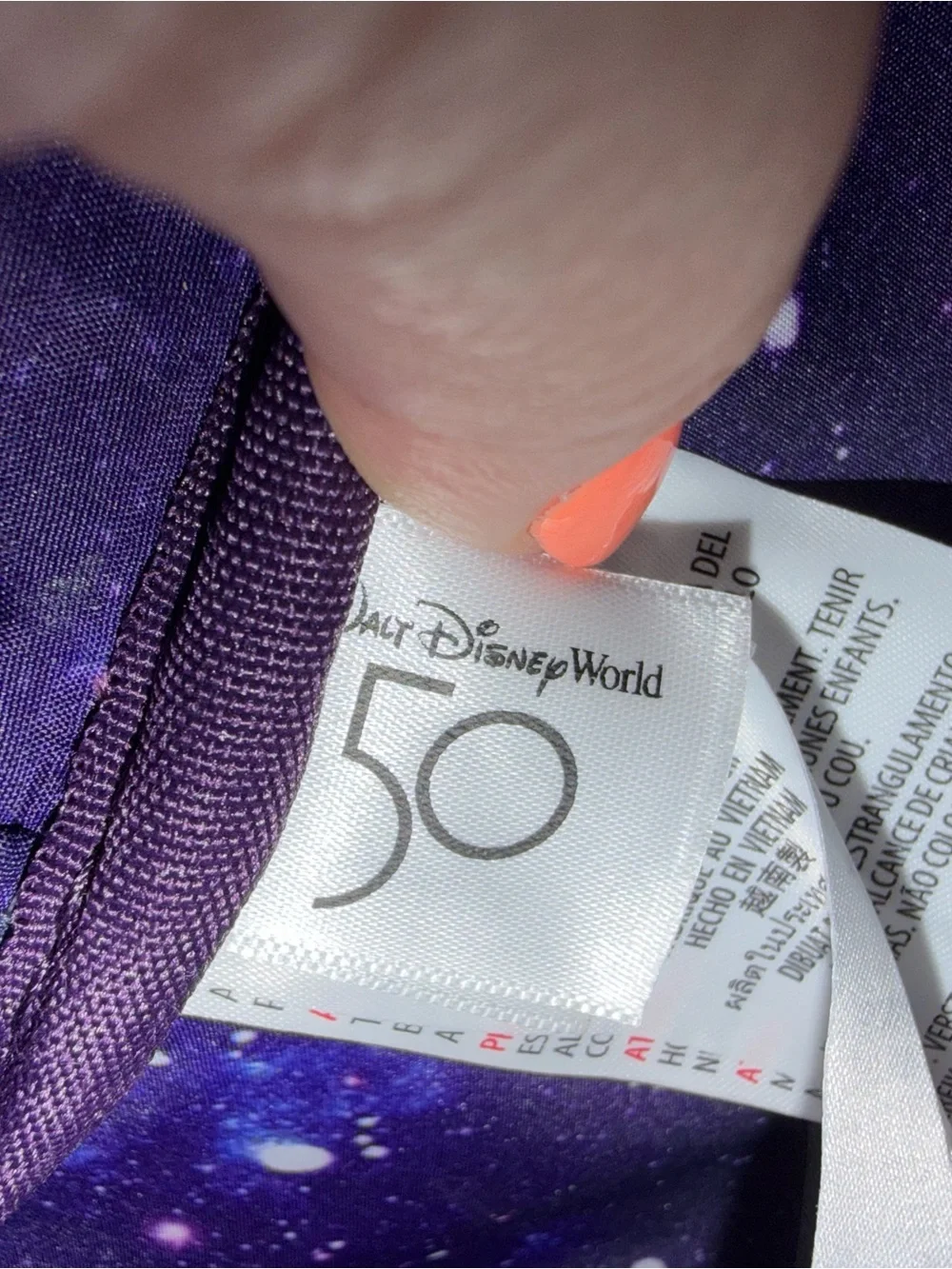 Disney Parks Loungefly Space Mountain Galaxy Mickey Mini Backpack Silver Ears
